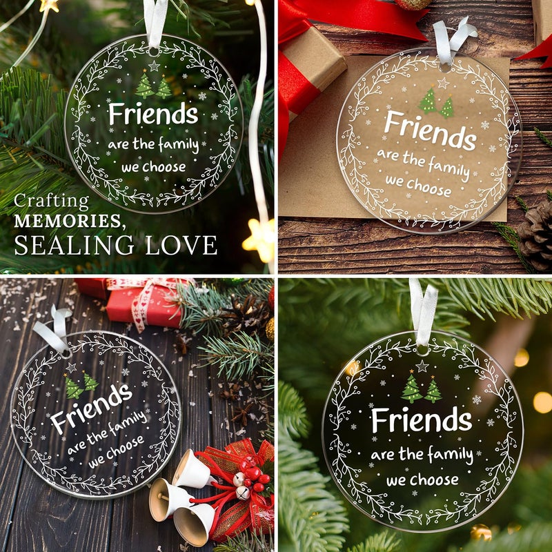 HEXMOZ Best Friend Ornaments for Women - Friends Christmas Ornaments Gifts 2024 - Friendship Gifts for Friends Female  BFFs  Besties  Soul Sisters  Friends Group Keepsake Christmas Tree Decoration - Image 5