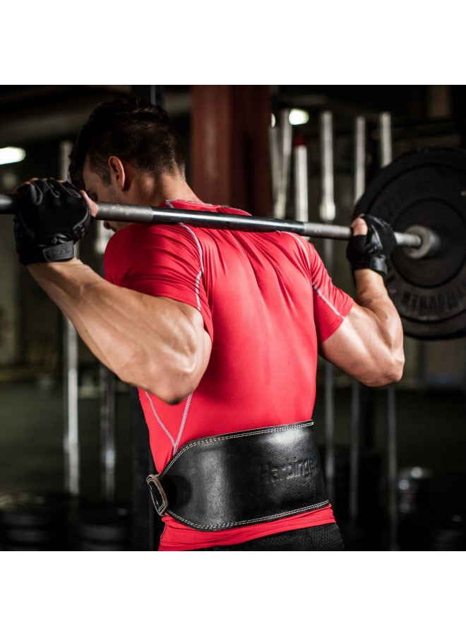 Harbinger Harbinger Padded Leather Contoured Gym Weightlifting Belt with Suede Lining and Steel Roller Buckle for Lifting Support Medium - Image 5
