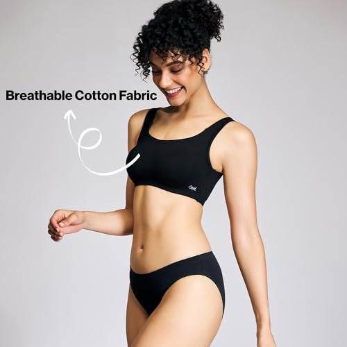 NYKD (NYB113 Non Padded & Non Wired Full Coverage Slip On Everyday Bra for Women & Girls | Wide Shoulder Straps for Support with Side Shaper Panel for Lift & Shape - Black - Image 3