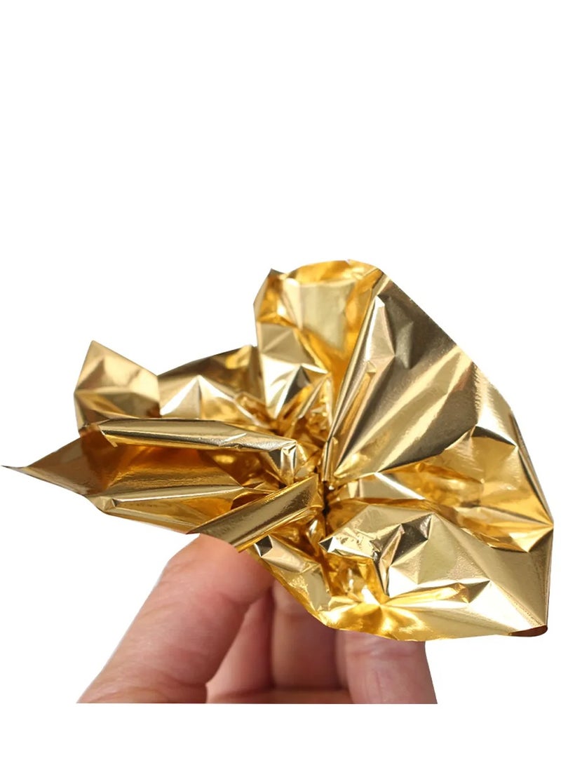 13x13.5cm Gifts decorativeB gold 100 sheets/pack Nail art DIY artwork decoration Genuine antique copper foil - Image 1