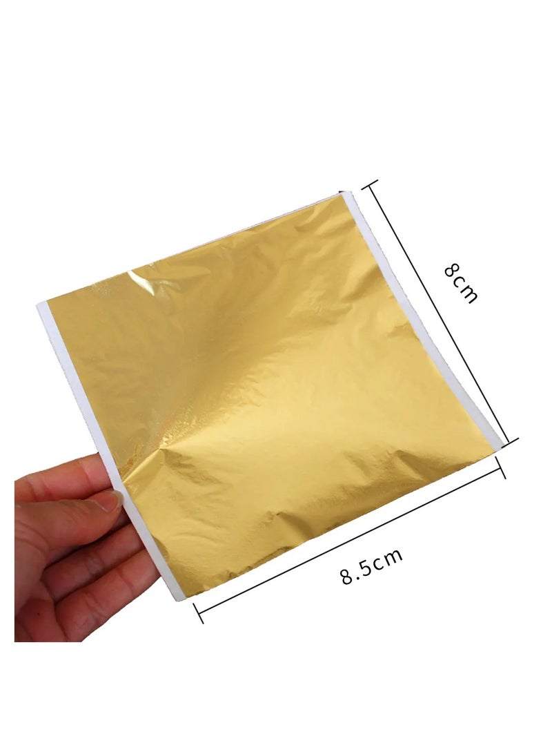 13x13.5cm Gifts decorativeB gold 100 sheets/pack Nail art DIY artwork decoration Genuine antique copper foil - Image 2