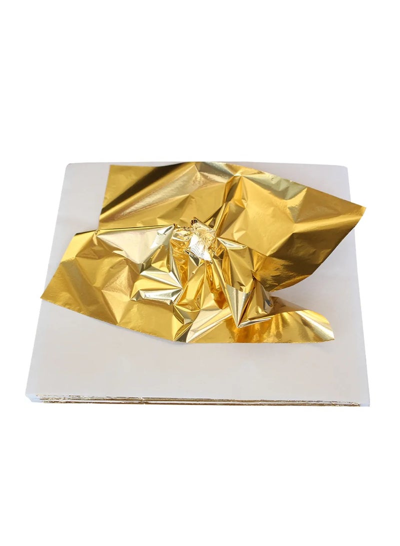 13x13.5cm Gifts decorativeB gold 100 sheets/pack Nail art DIY artwork decoration Genuine antique copper foil - Image 3