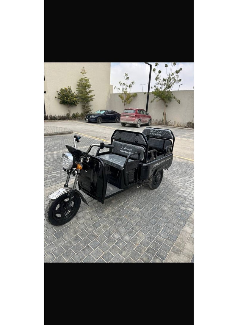 1000W Electric MOTORCYCLE, 48V Battery, 50 km Range, 400 kg Load Capacity, Passenger & Cargo Use - Image 5