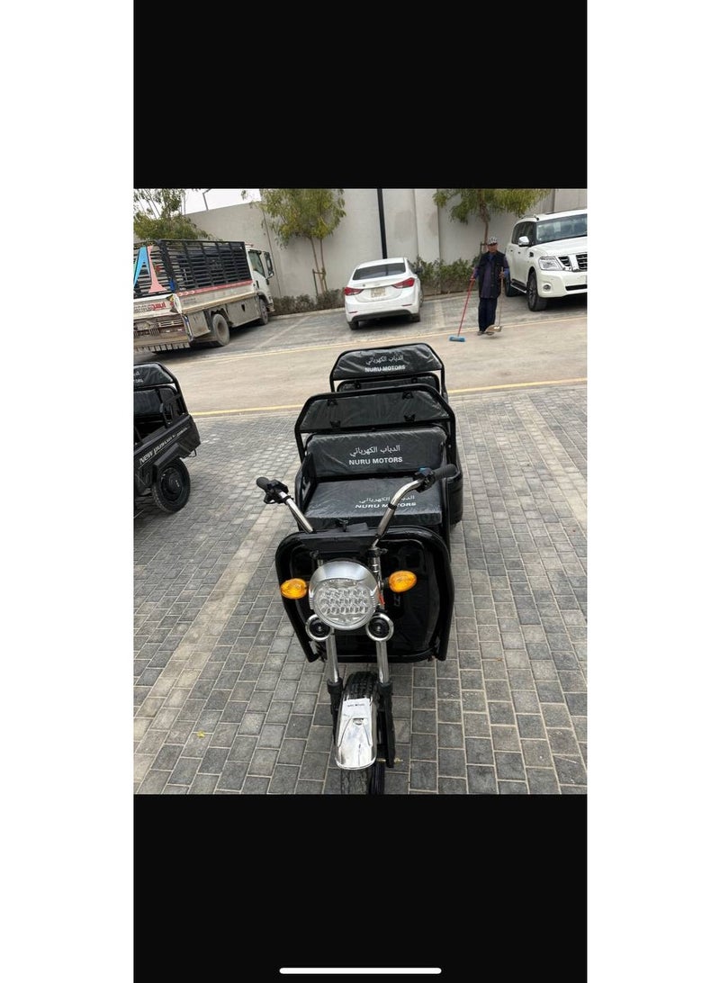 1000W Electric MOTORCYCLE, 48V Battery, 50 km Range, 400 kg Load Capacity, Passenger & Cargo Use - Image 2