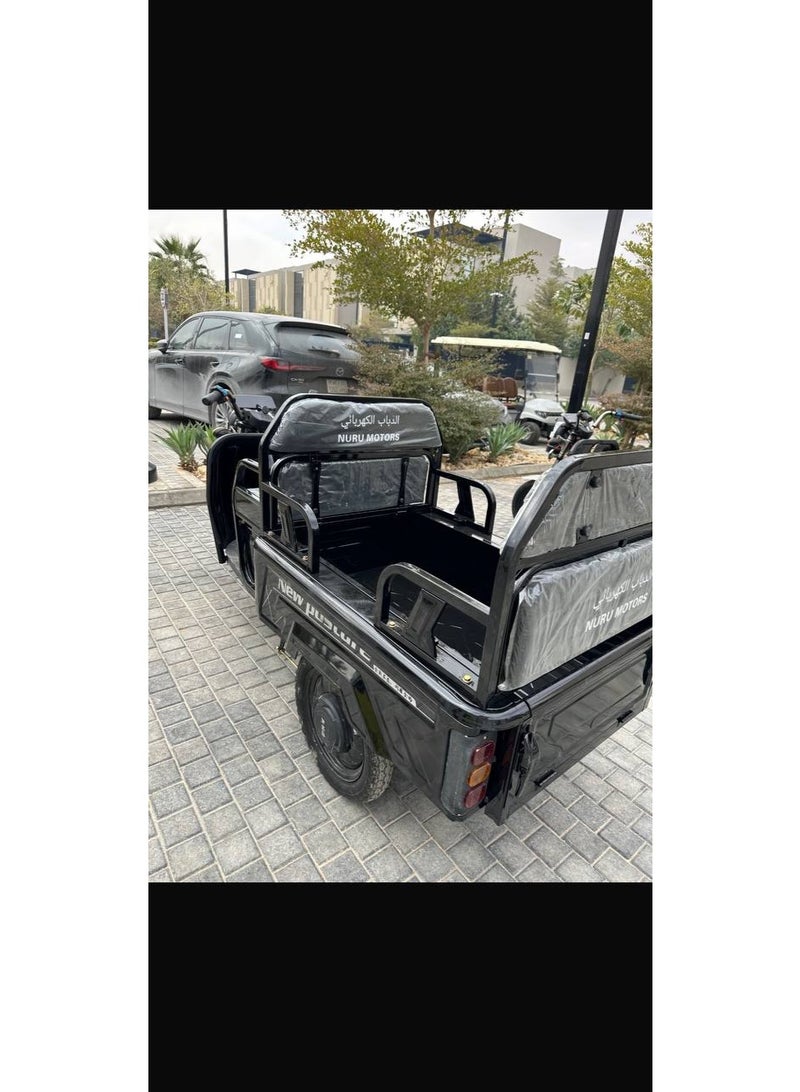 1000W Electric MOTORCYCLE, 48V Battery, 50 km Range, 400 kg Load Capacity, Passenger & Cargo Use - Image 4