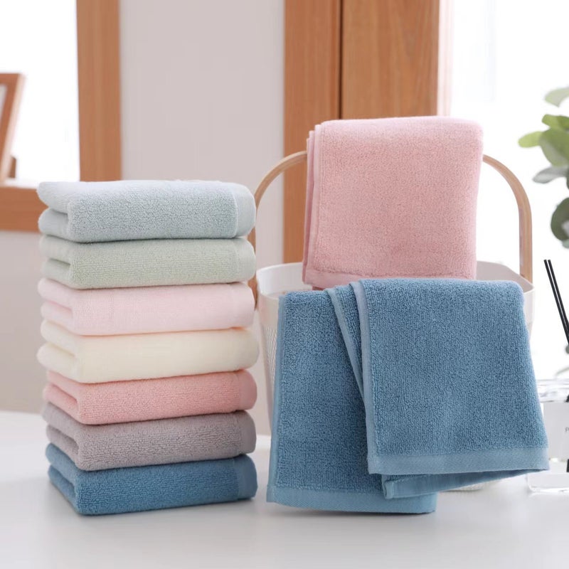 Pure Cotton Long-Staple Cotton Face Towel Soft Absorbent Multi-Specification Medium Towel Square Towel Kindergarten Supermarket - Image 5