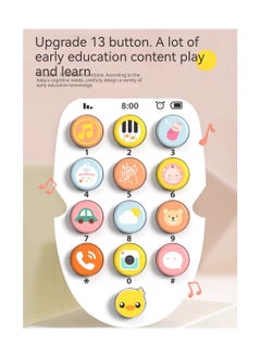 Generic Children's Music Phone Bilingual Biteable Educational Toy with Lights  - Image 4