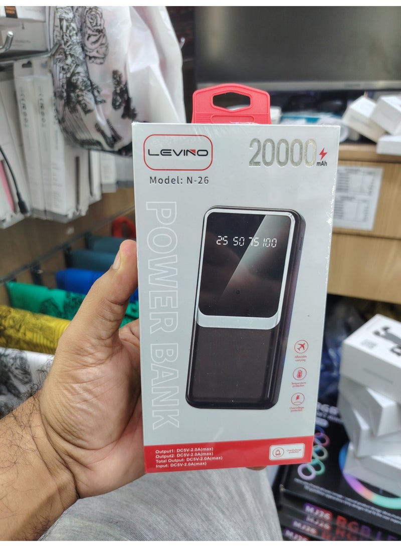 levino 20000mah black n26 - Image 1