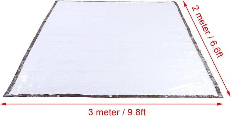 Chicken Coop Cover Chicken House Cover 2x3m PE Plastic Insulation Tear with Reinforced Edges for Walk in Coops Greenhouses - Image 3