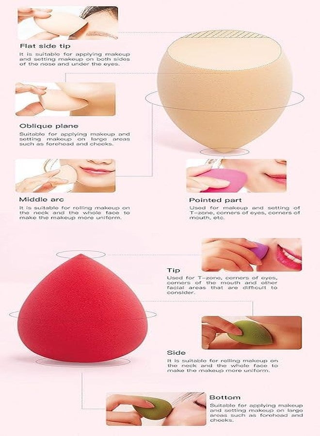 BANIRA Beauty Blender Makeup Sponges, 8 Pieces with Storage Box - Image 3