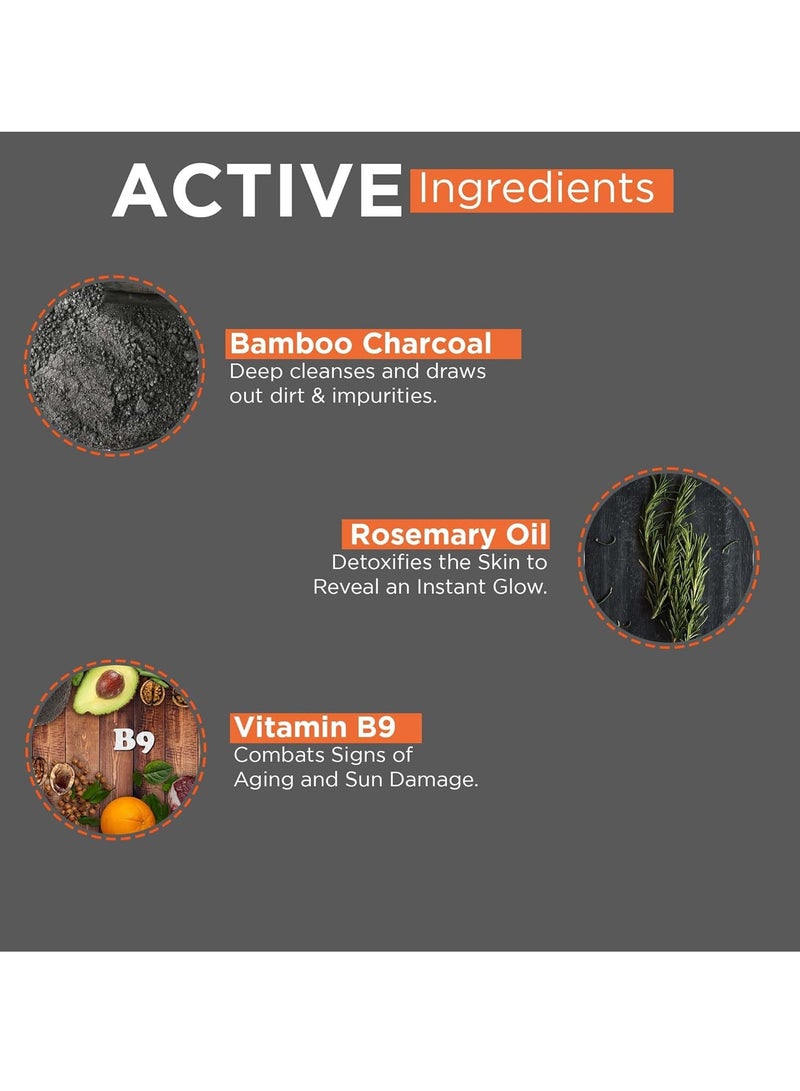 Beardhood Activated Charcoal Peel Off Mask,100g | Deep Cleansing | Blackhead Removal | Dead Skin Removal | Sulphate and Paraben Free - Image 5