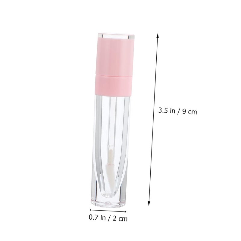 10pcs Refillable Lip Gloss Tubes Round Lip Balm Containers with Wand Compact for for Mixing and Storing Your Favorite Shades - Image 2