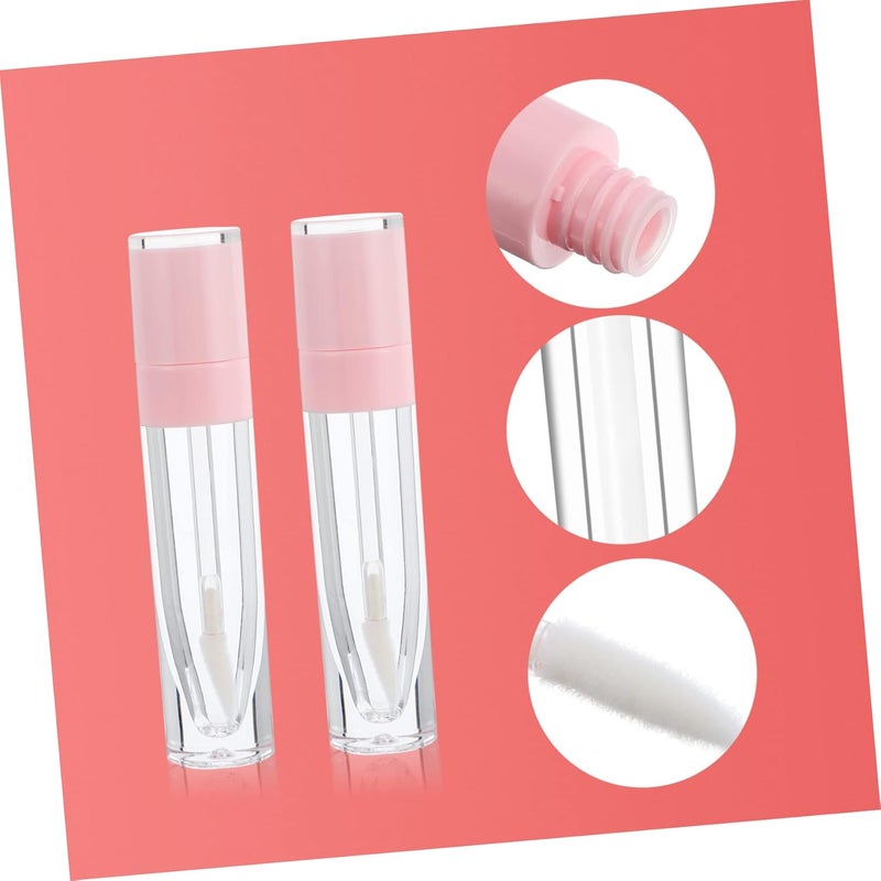 10pcs Refillable Lip Gloss Tubes Round Lip Balm Containers with Wand Compact for for Mixing and Storing Your Favorite Shades - Image 4