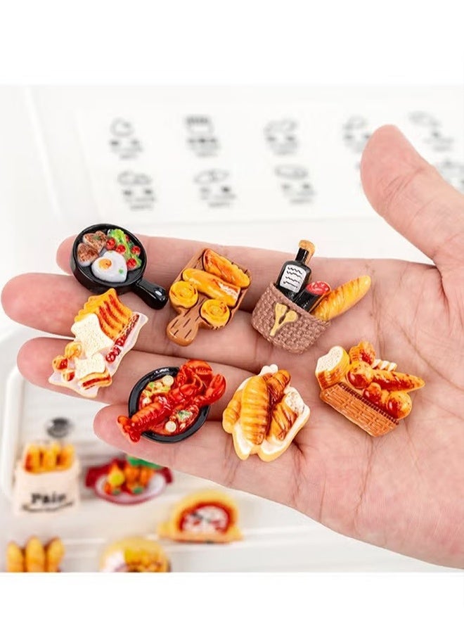 Happy D 12-Piece Food Shaped Fridge Magnets Set – 3D Resin Refrigerator Stickers for Home & Kitchen Decoration - Image 3