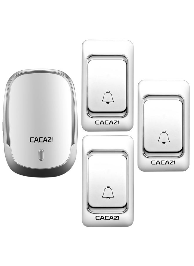 CACAZI Home Remote Wireless Doorbell Ac Electronic Remote Doorbell 