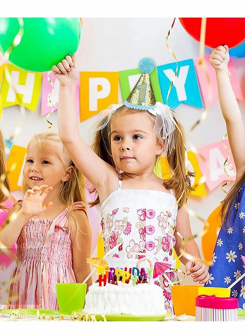 واي آند دي Party Hats | Birthday Cone Paper party hats Multicoloured For Adults and Kids Accessories Decoration Celebration - Image 4