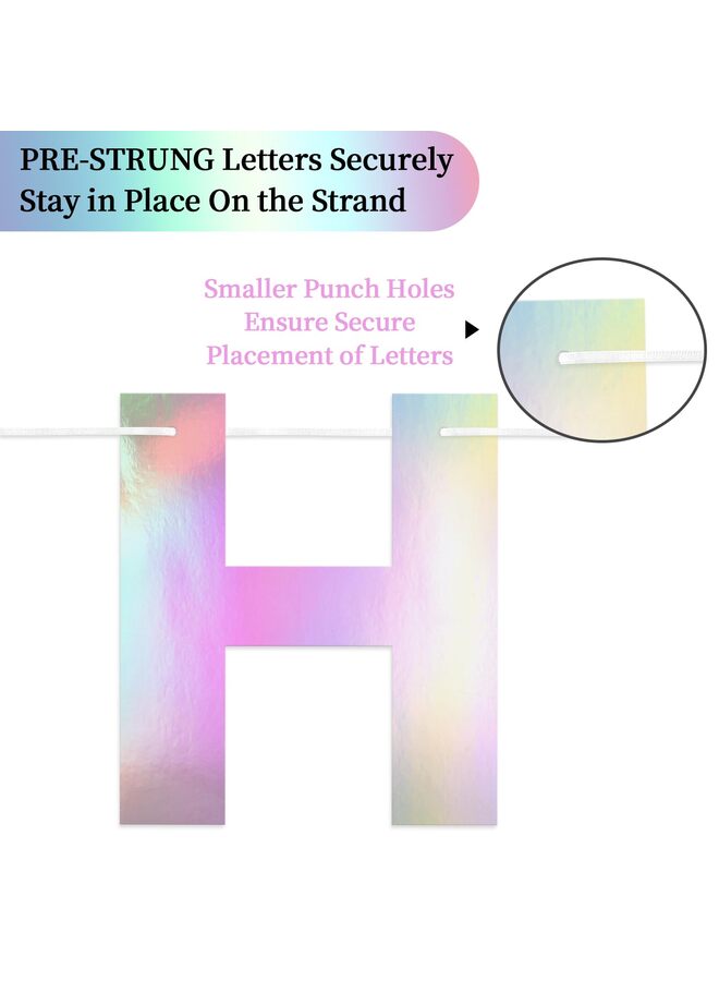 لافتة عيد ميلاد سعيد لامعة بطول 9 أقدام - لافتة خلفية جاهزة للتعليق بدون أعمال يدوية للحفلات، للبالغين والأطفال والأولاد والبنات - ديكورات أعياد الميلاد ولوازم الحفلات - Image 3