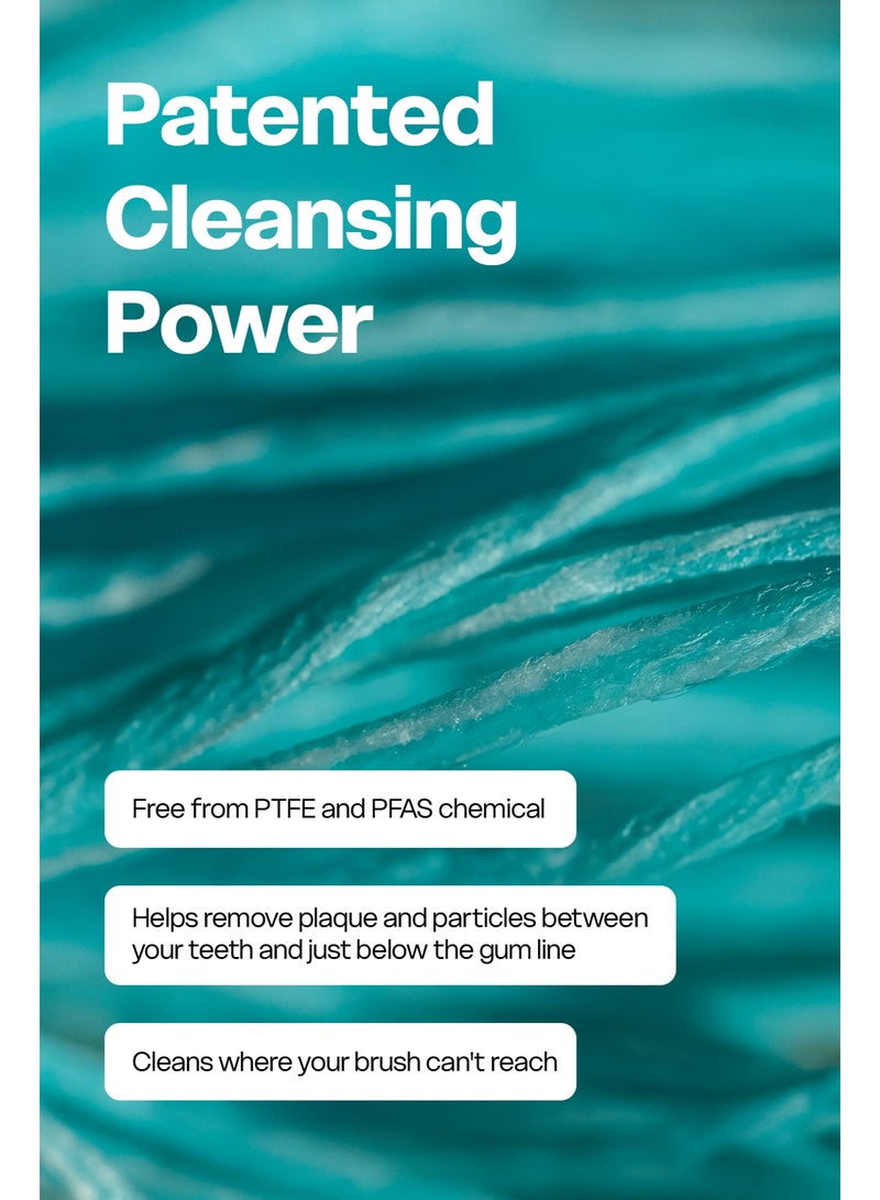 تيسى خيط تنظيف الأسنان المنسوج – 33 ياردة (30 متر) – نكهة القراولة - Image 2