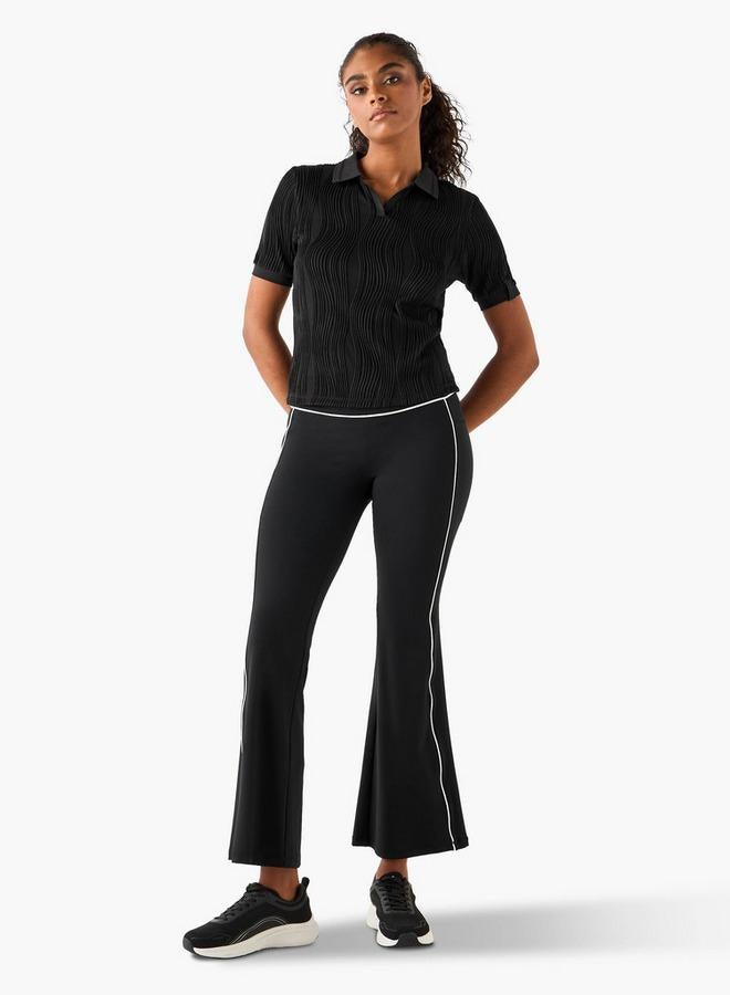 Active Jacquard Textured Polo T-shirt - Image 2