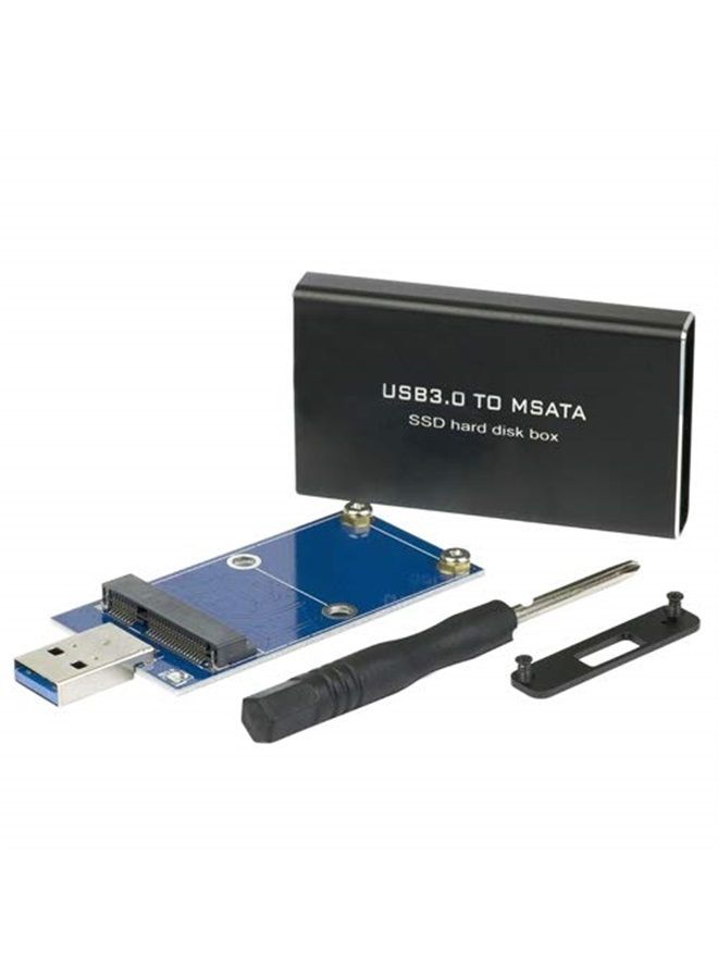 SSD mSATA to USB 3.0 Enclosure Hard Drive Box Portable Memory Drive