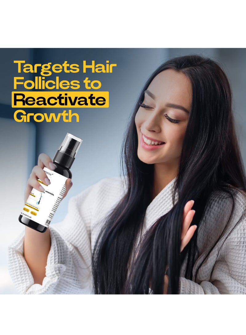 فيري جرو سيروم فيري جرو لنمو الشعر، مينوكسيديل ٥٪ مع البيوتين - علاج لإعادة نمو الشعر للرجال والنساء - يقلل من تساقط الشعر، ويحفز نموه، ويقوي جذوره - ٦٠ مل - Image 5
