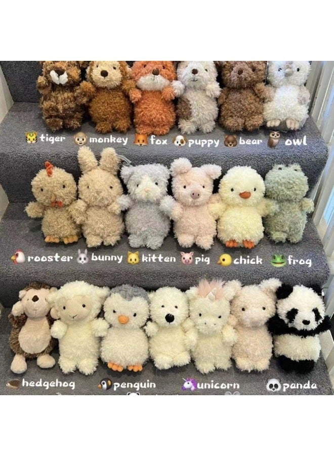 Cute Pet Animal Doll Plush Toy Curly Small Animal Grasping Machine Doll Wedding Throwing Doll Female Birthday Gift-Color:Orange Fox-Height:20cm（0.1kg） - Image 2