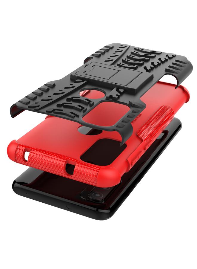 S-TOP Case For Motorola Moto G Pure Tire Texture Shockproof TPU+PC Phone Case with Holder - Image 5