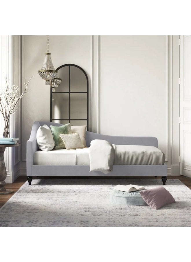 Homzmart Sweedish Wood  and Linen 3 Seaters Sofa - Grey  - Image 1