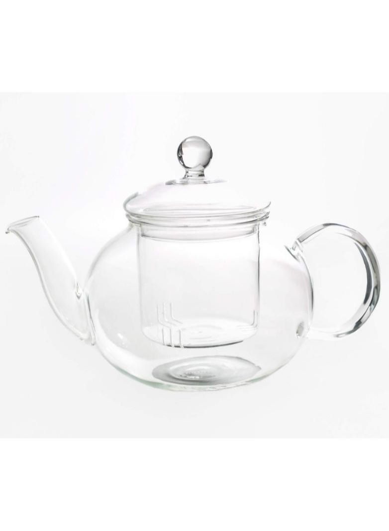 Tealand Dishwasher Safe Heat Resistant Glass Teapot with Removable Glass Infuser for Loose Tea and Tea Maker (0.6 L)  - Image 1