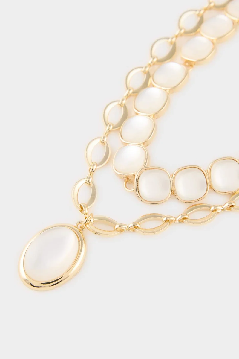Defacto  Woman 2 Piece Necklace Set for Women | Best Price UAE