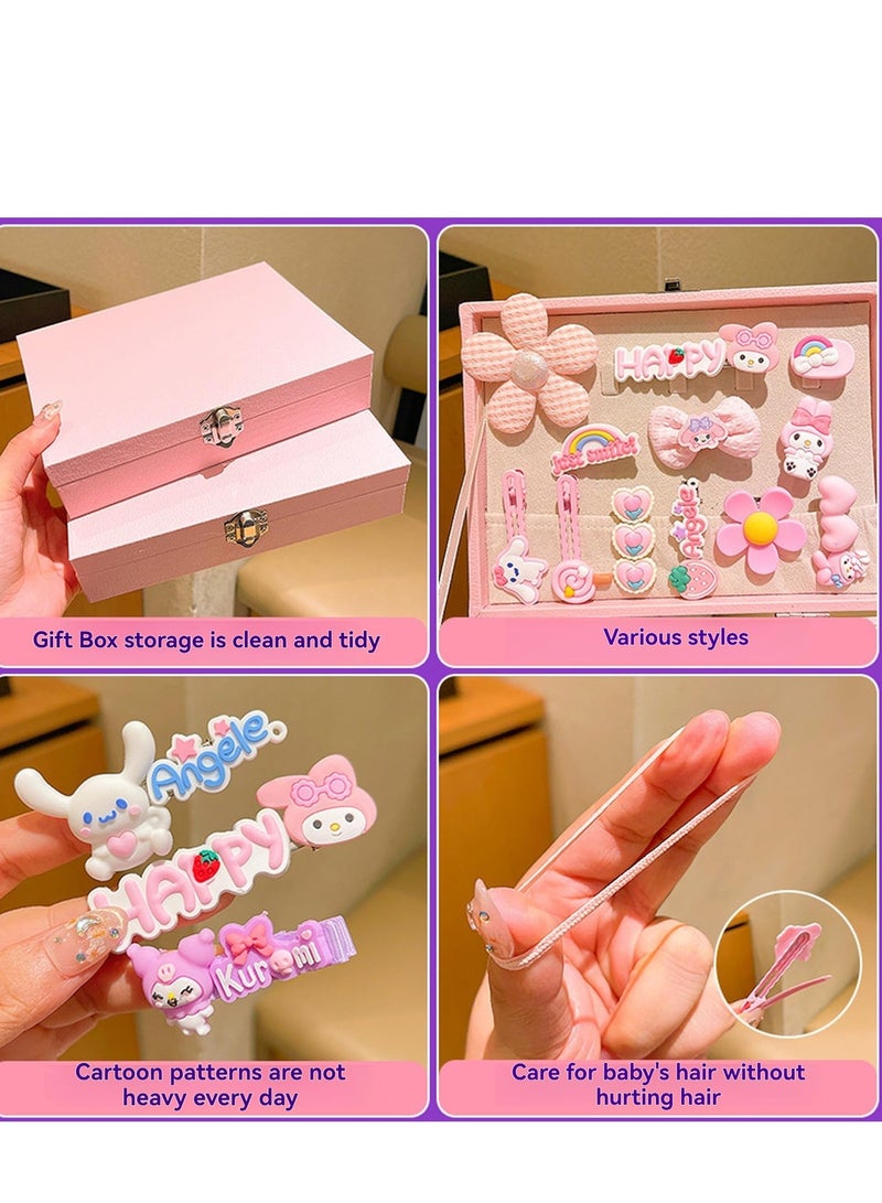 DURKU Girls Hair Accessory Set with Gift Box, Princess Dress Up Toys Deluxe Set, Assorted Colourful Hair Accessories Set for Kids, Gift Toys for Girls Kids Toddlers (Purple) - Image 4