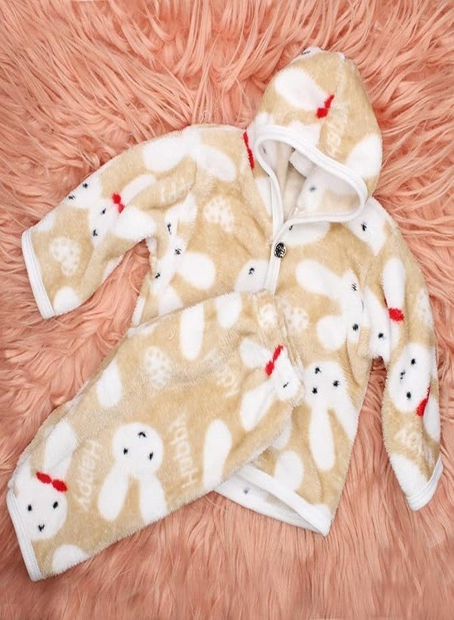 EKAN Fleece 2 Pcs Baby With Hooded Jacket | Warm And Soft New Born Baby Suit/Clothing Set (Multicolor, 2 Pcs Baby Suit, 0-6 Months) - Image 5