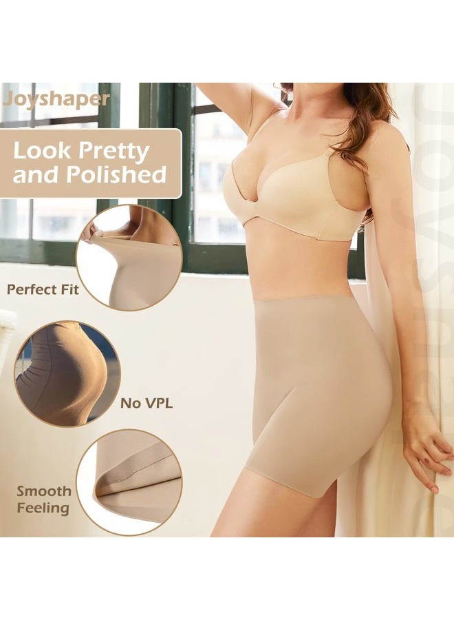 JOYSHAPER Slip Shorts for Anti Chafing Thigh Bands Underwear (Beige-1, Small), Beige-1, S - Image 3