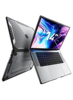 SupCase Unicorn Beetle Series Case for MacBook Pro 14 Inch (2021 Release) A2442 M1 Pro / M1 Max, Dual Layer Hard Shell Protective Cover for MacBook Pro 14" with Touch ID (Black)  - Image 1