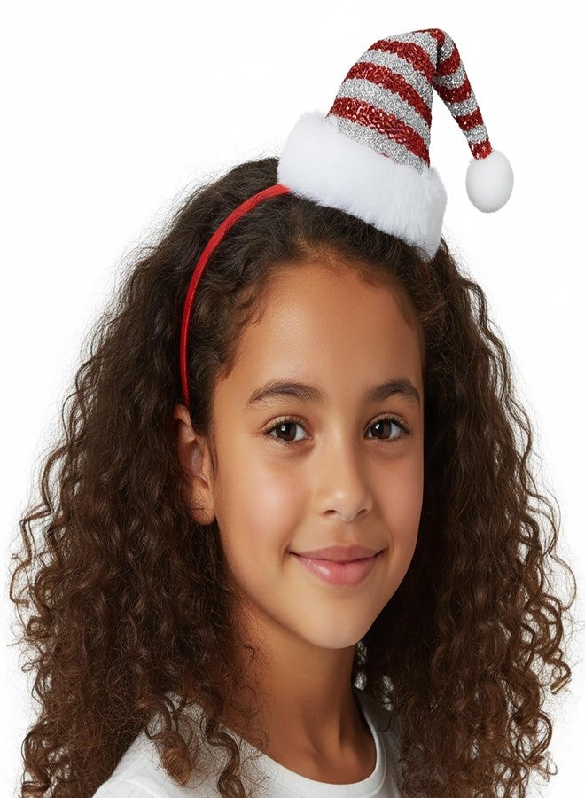 ForBaysy Christmas Hat Headbands For Women and Girls Santa Xmas Hat For Christmas Party Decoration Headwear - Image 2