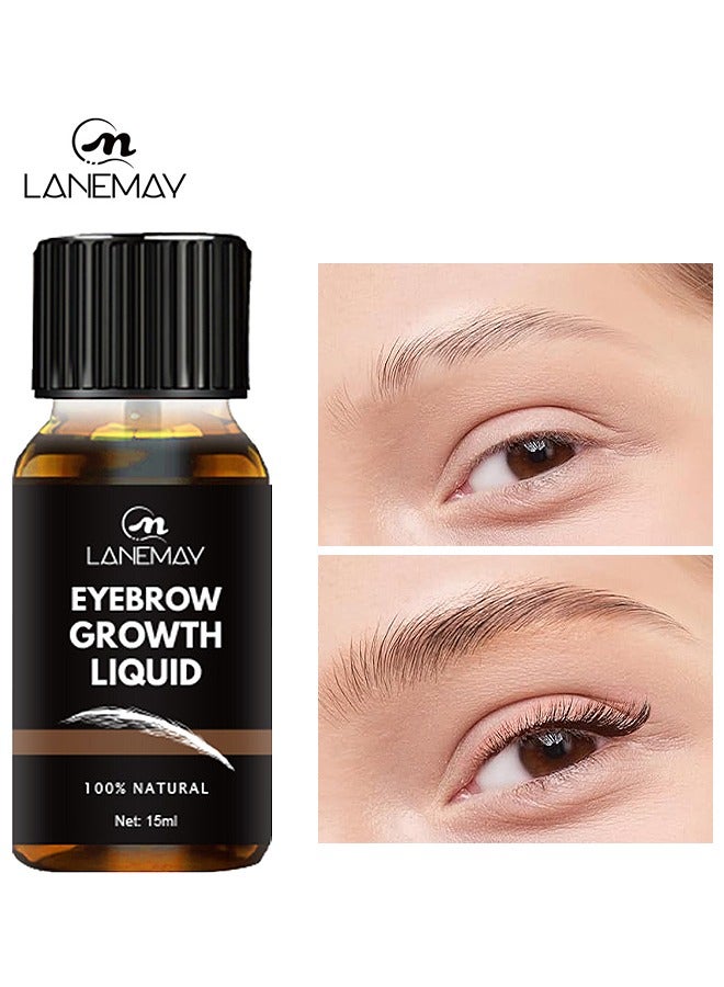 لينماي حل العناية بالحاجب المجعد والنحيف لنمو الحاجب السائل ، محلول نمو الحاجب ، النمو الطبيعي 15 مل - Image 1