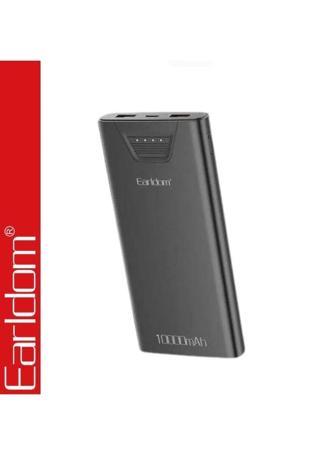 أيرلدوم باور بانك Earldom ET-PB68 سعة 10000 مللي أمبير، شاحن محمول بمنفذي USB وشاشة LED رقمية، بطارية خارجية للهواتف والأجهزة المتوافقة - Image 4
