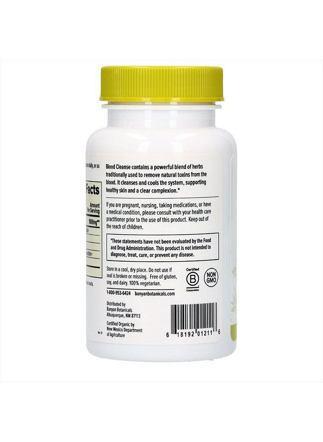 Banyan Botanicals - Blood Cleanse Tablets – Organic Supplement with Manjistha & Turmeric – Blood Cleansing Herbs for Detox, Healthy Circulation & Skin* – 90 Tablets – Non GMO Sustainably Sourced Vegan - Image 1