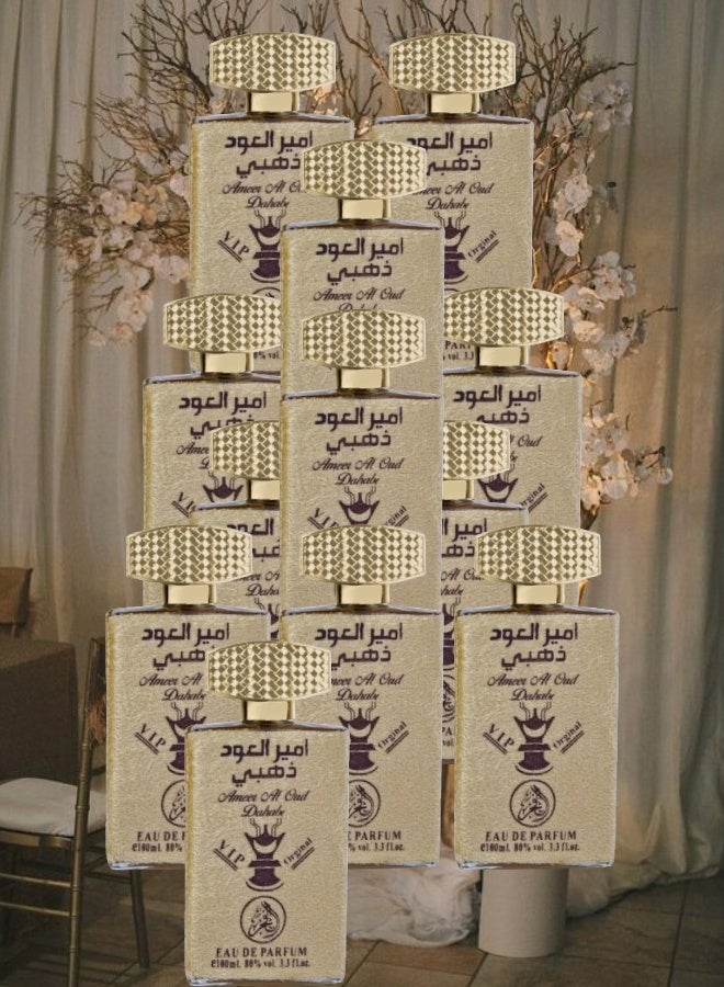 الفخر 12 قطع عطر امير العود ذهبي 100مل - Image 1