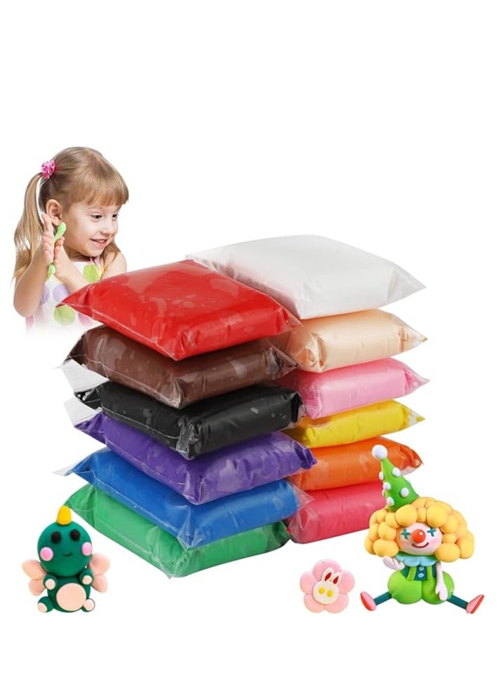 12 color fluffy foam clay suits, with tools - Image 1