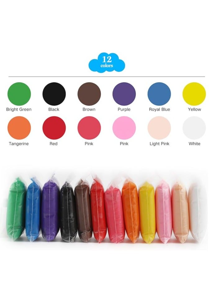 12 color fluffy foam clay suits, with tools - Image 2