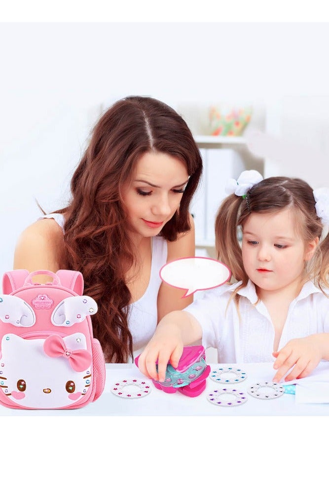 INSENSE "Girls' Hair Accessory Set - Hair Sticks with Rhinestones & Sparkling Makeup Toy, Includes 12 Shiny Rhinestone Stickers, Perfect for Grooming Fun - Image 2
