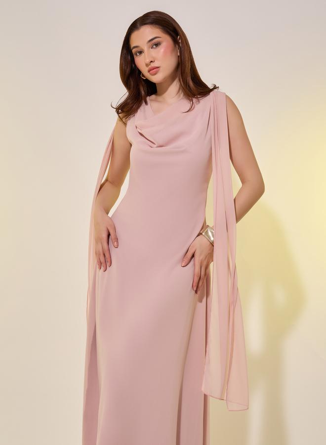 تايك تو فستان شيفون درابيه - Image 3