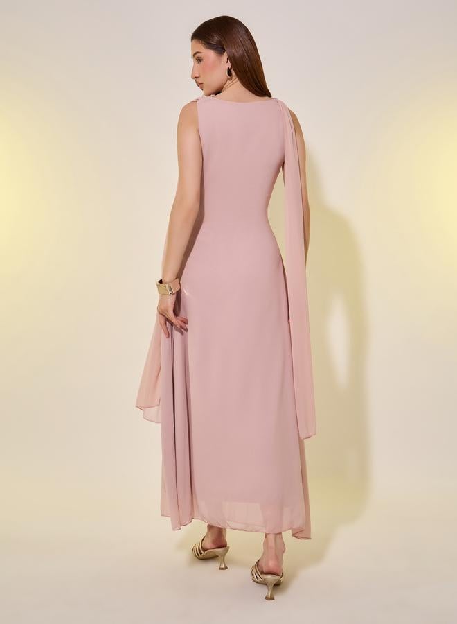 تايك تو فستان شيفون درابيه - Image 5