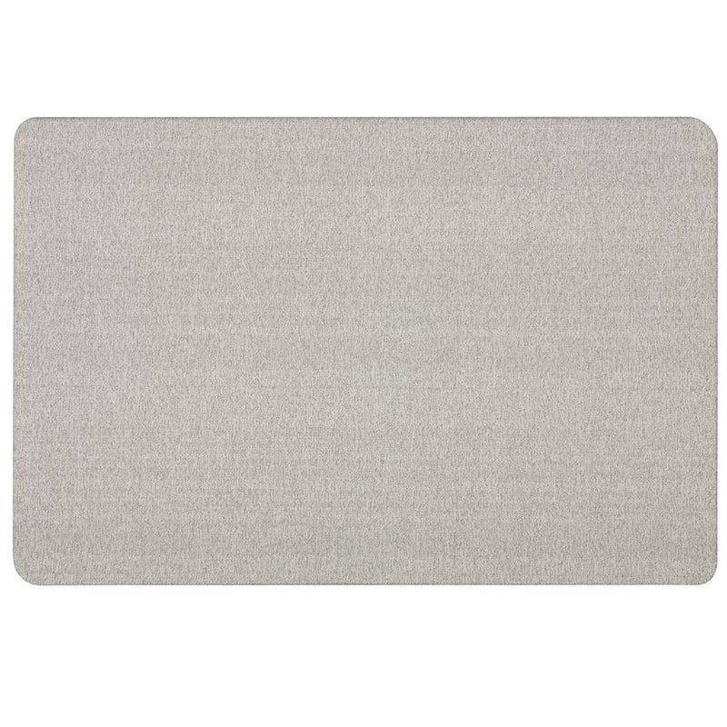 Quartet Bulletin Board for Walls, Fabric, 3' x 2', Frameless Pin Board, Fiberboard, Display Board, Oval Office, Home Office Decor or Home School Organization Board, Vertical/Horizontal, Gray (7683G) - Image 1