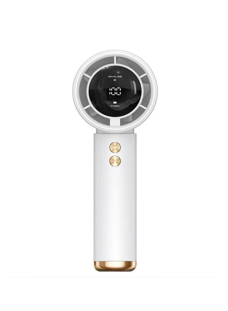 N68 High-Speed ​​Handheld Fan — Portable Mini USB-Rechargeable Outdoor Turbine Fan / Powerful Handheld Blower for Home Use - Image 1