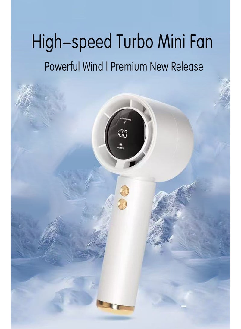N68 High-Speed ​​Handheld Fan — Portable Mini USB-Rechargeable Outdoor Turbine Fan / Powerful Handheld Blower for Home Use - Image 2
