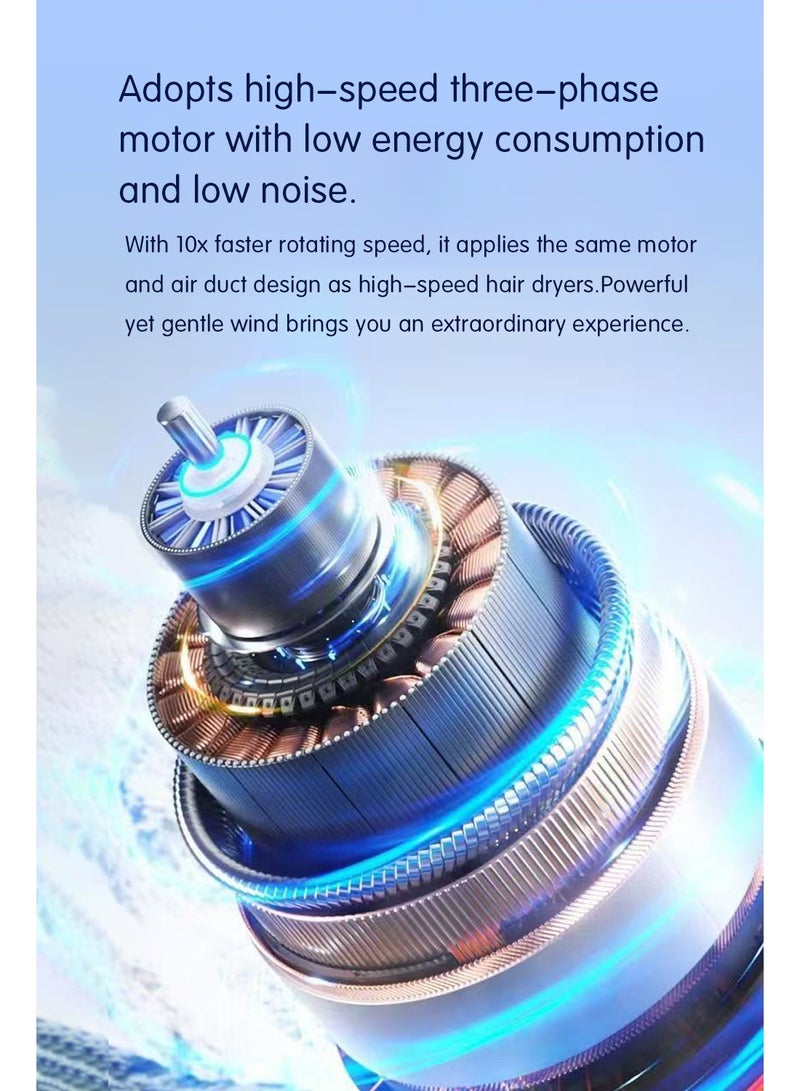 N68 High-Speed ​​Handheld Fan — Portable Mini USB-Rechargeable Outdoor Turbine Fan / Powerful Handheld Blower for Home Use - Image 3