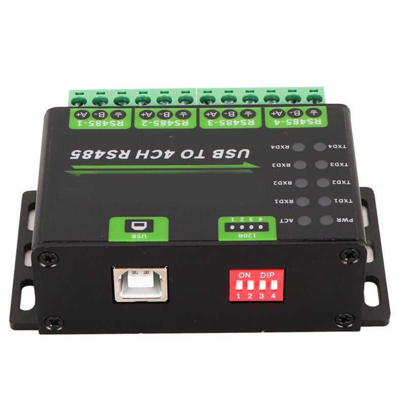 Waveshare USB to 4CH RS485 Converter Aluminium Alloy Industrial Isolated Adapter with Onboard TVS - Resettable Fuse for Circuit Protection - Image 5