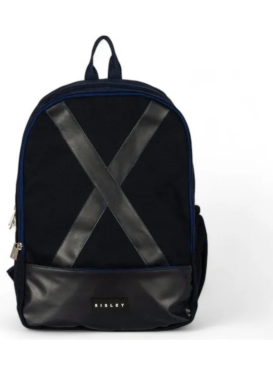 SISLEY Navy Blue Unisex Backpack 12934